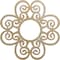 Ekena Millwork Cohen Wood Fretwork Pierced Ceiling Medallion, Birch, 26"OD x 8 7/8"ID x 1/4"T CMWP26X26X0250COBI - alternate 1